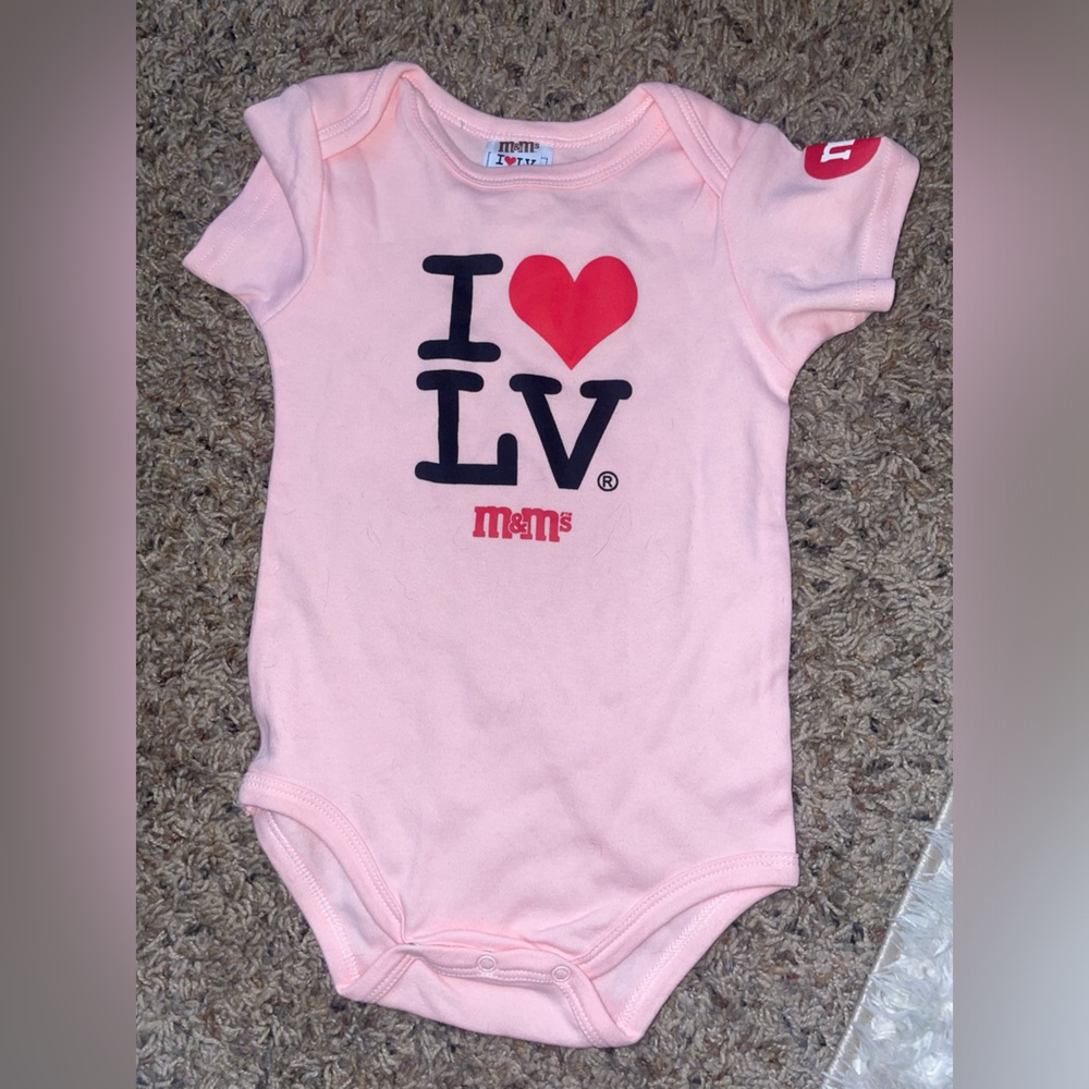 24m Las Vegas/m&m onesie